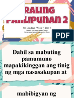 3rd Grading-Week 7 - Day 4: Nasasabi Kung Paano Nagiging Pinuno Naiisa-Isa Ang Katangian NG Mabuting Pinuno