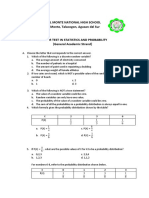 Stat. Chapter Test