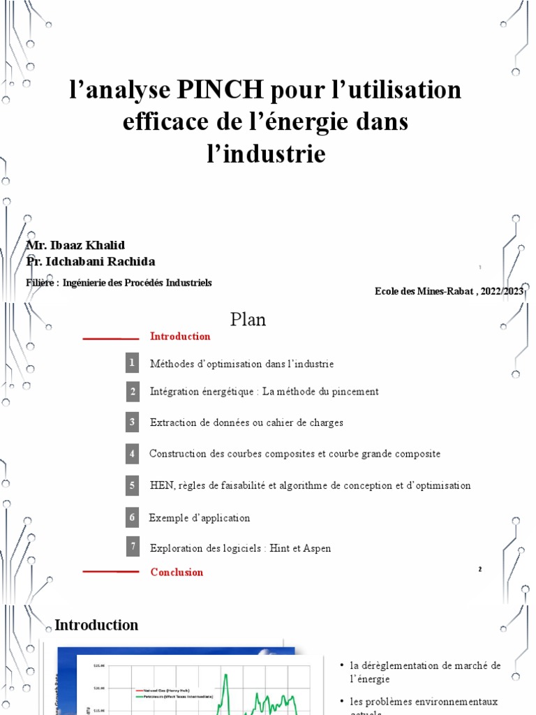 Pinch Analysis-2023.pptx - 2 | PDF | Chaleur | Transfert thermique