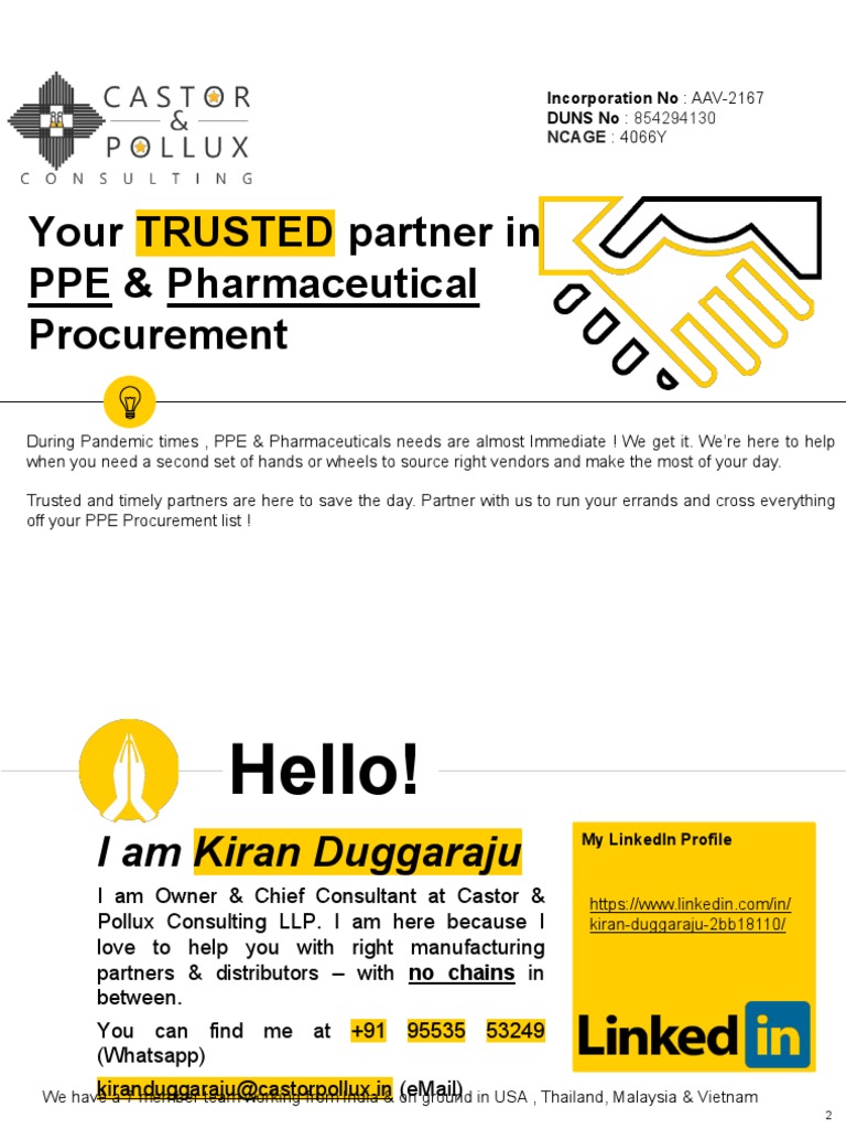 Castor & Pollux Consulting LLP PDF Business