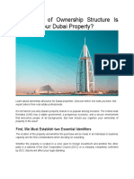 What Kind of Ownership Structure Is Best For Your Dubai Property