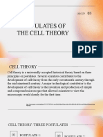 Postulates of The Cell Theory: Group