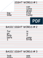 Board - BASIC SIGHT WORDS FINAL (Autosaved)