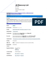 Suisse Credit Bancorp LTD