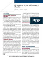 Diagnostic Operation of The Liver and Techniques of Hepatic Resection