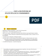 Constitution and Power of State Finance Commission
