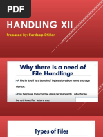 File Handling XII