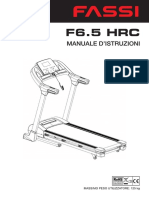 Manuale Diadora Tapis Roulant Fassi F 6.5 HRC