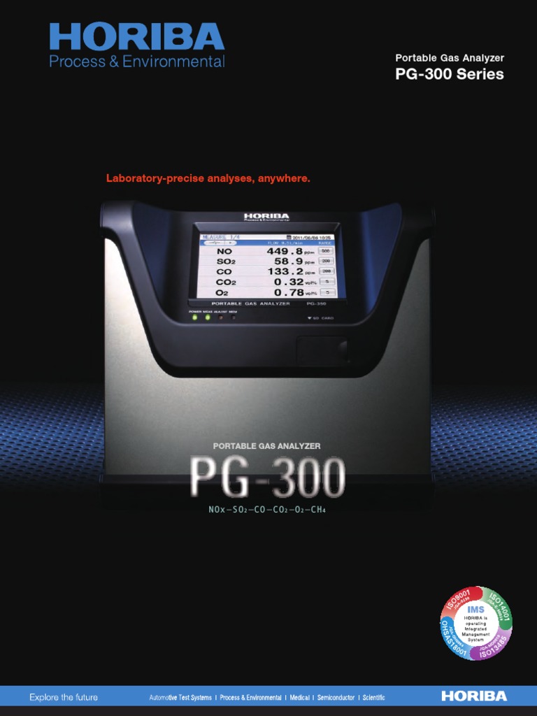 Horiba PG-300 Portable Gas Analyzer | PDF | Humidity | Icon (Computing)