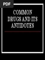 Pharmacology Common Drugs and Its Antidotes