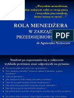 Rola Menedżera: W Zarządzaniu Przedsiębiorstwem