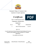 Certificate: Dayanand College of Commerce Latur