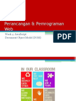 Perancangan & Pemrograman Web: Week 4. Javascript Document Object Model (Dom)