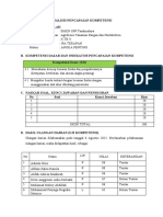 Analisis Pencapaian Kompetensi