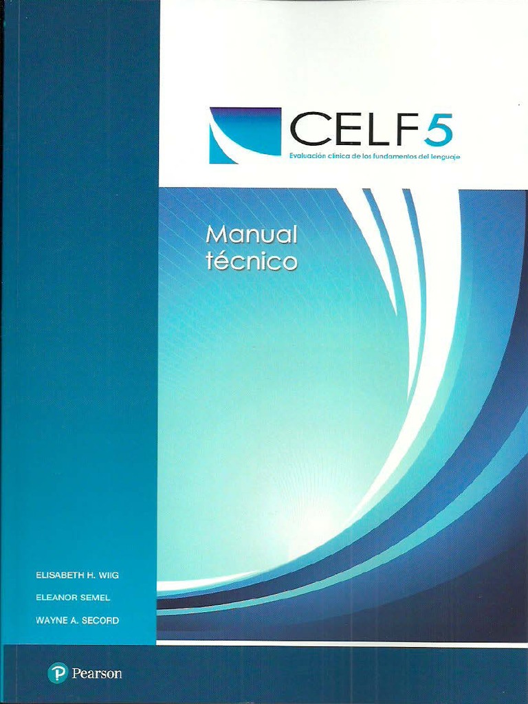 CELF 5 Manual Técnico PDF Evaluación Lingüística