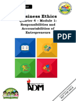 BUSINESS ETHICS - Q4 - Mod1 Responsibilities and Accountabilities of Entrepreneurs