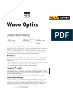 Wave Optics: Day Twenty Nine