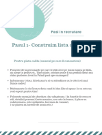 Pasul 1-Construim Lista de Nume!: Pasi in Recrutare