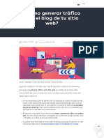 ¿Cómo Generar Tráfico Con El Blog de Tu Sitio Web