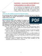 Chapitre N°1: La Métropolisation: Un Processus Mondial Différencié Leçon N°3: La Métropolisation Et Ses Effets en France