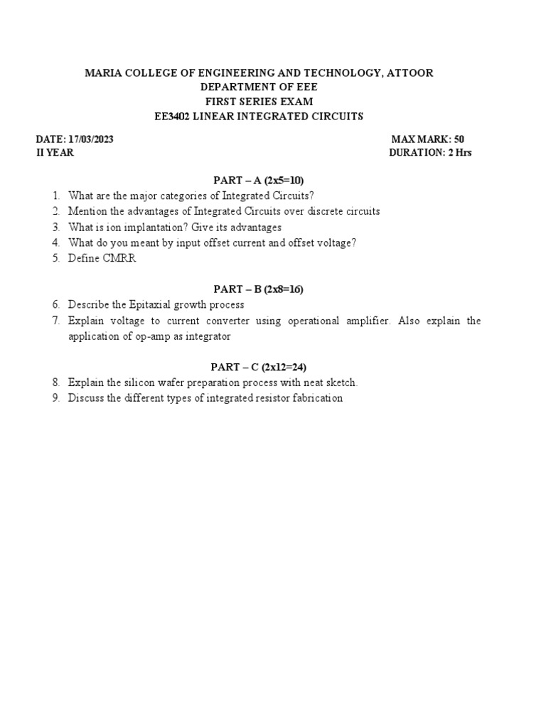 Series 1 ee3402 linear integrated circuits pdf