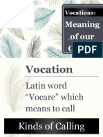 Vocations:: Meaning of Our Calling