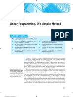 Linear Programming: The Simplex Method: Learning Objectives