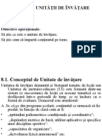 Cursul Proiectarea Unitatea de Invatare, Proiect Did.