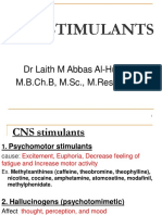 Cns Stimulants: DR Laith M Abbas Al-Huseini M.B.CH.B, M.SC., M.Res., PH.D