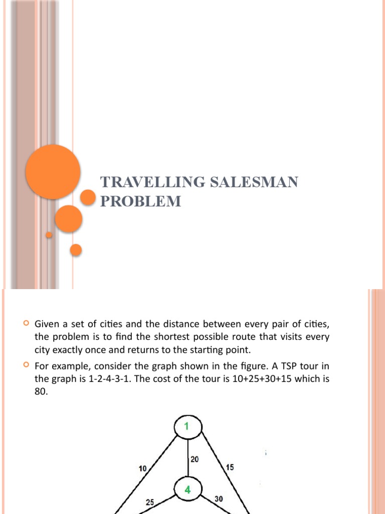 travelling salesman problem heuristic solution