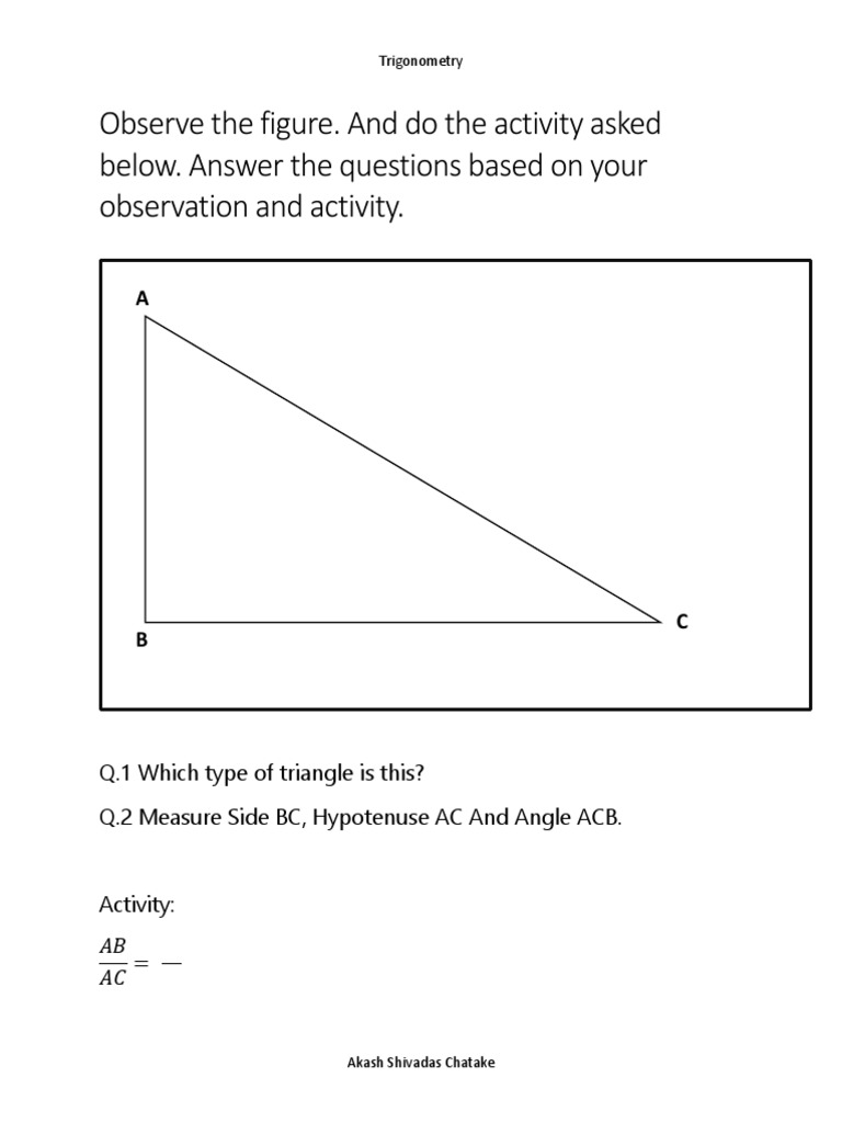 Trigonometry Exercises for Students | PDF