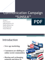 Communication Campaign "Sunsilk": Group 7 Puneet Arora Rakesh Kumar G.S. Radha Mohan Giri Pankaj Sharma Paras Dhawan