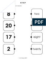 Match Symbol To Numerals (1-20)
