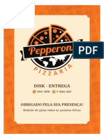 Cardápio - Pepperoni Pizzaria