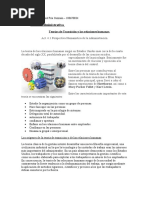 Teoría Administrativa: Teorías de Transición y Las Relaciones Humanas