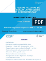 Unidad 2 - Batch Record - OCT21