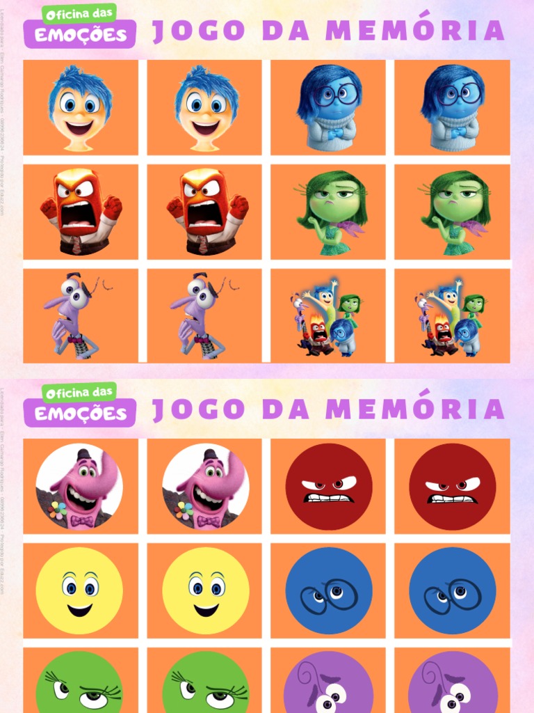Jogo Da Memoria Das Emocoes PDF