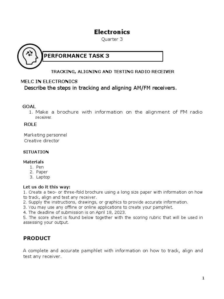 FM Receiver Alignment Brochure Guide | PDF | Career & Growth | Business