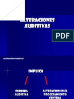 Alteraciones Auditivas