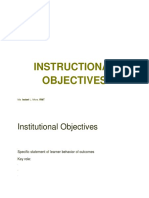 II. INSTRUCTIONAL OBJECTIVES