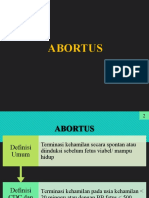 Abortus komplit berarti seluruh hasil konsepsi telah dikeluarkan secara spontan atau diinduksi