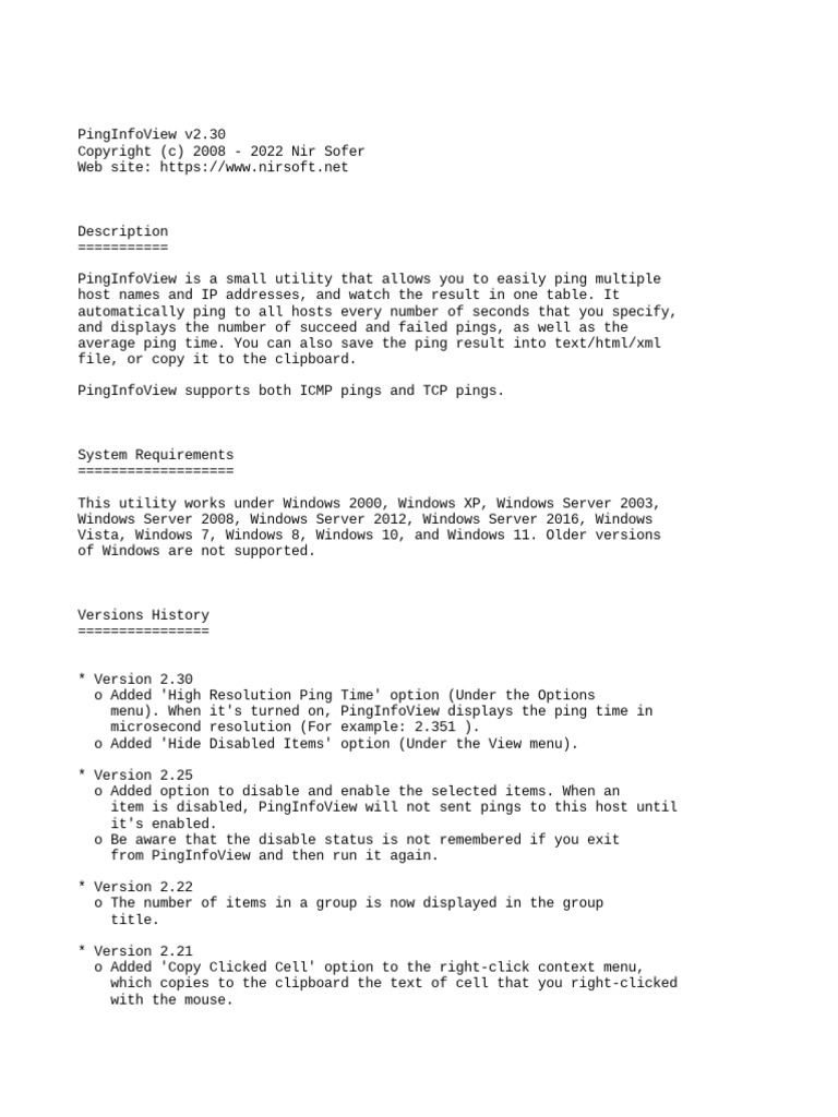 Readme | PDF | Transmission Control Protocol | Port (Computer Networking)