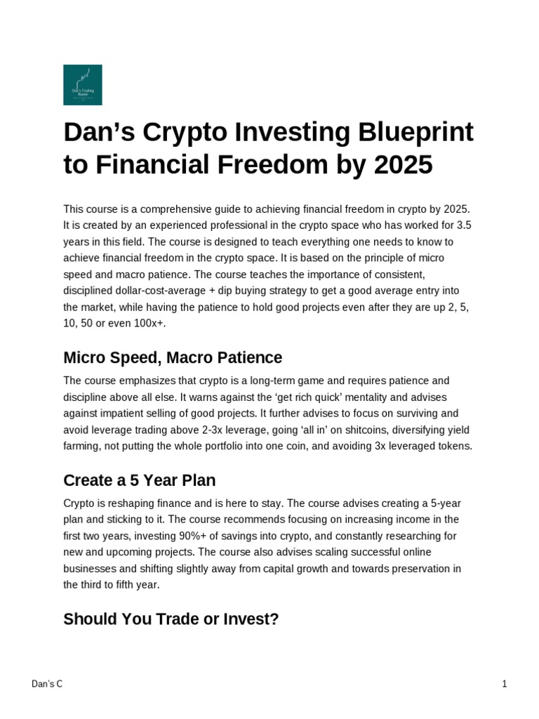 Crypto Investing Guide 2025 | PDF | Investing | Cryptocurrency