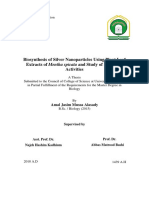 Biosynthesis of Silver Nanoparticles Using Plant Leaf Extracts of Mentha Spicata and Study of Biological Activities