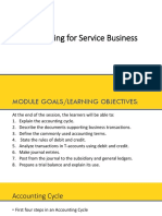 MODULE 3 Accounting for Service Business