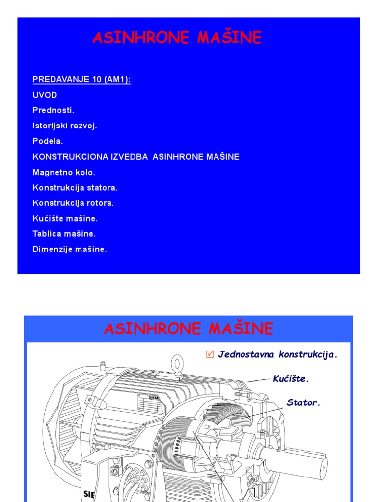 Asinhrone Mašine | PDF