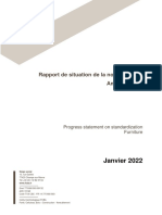 Rapport de Situation de La Normalisation Ameublement: Janvier 2022