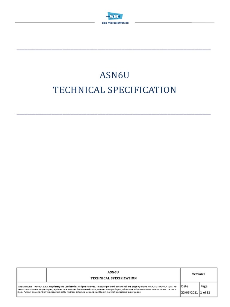 Tech Spec ASN 6U GHZ | PDF | Coaxial Cable | Filter (Signal Processing)