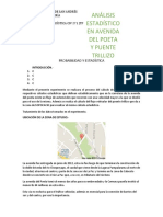 Análisis estadístico de flujo vehicular en Av. del Poeta y Puente Trillizo