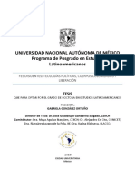 Universidad Nacional Autónoma de México Programa de Posgrado en Estudios Latinoamericanos